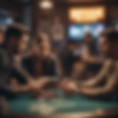 Player Engagement in Cryptocurrency Gaming A captivating scene of players engaging in cryptocurrency games