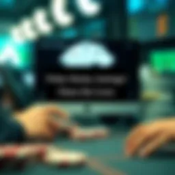 Illustration showcasing poker strategy influenced by technology