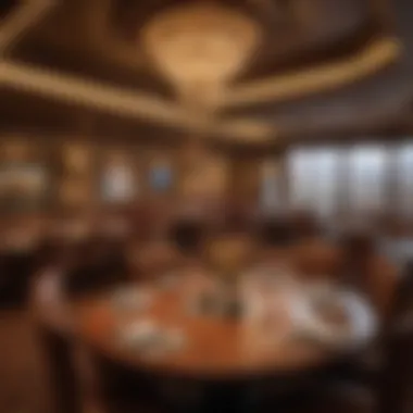 Relaxing dining area offering unique culinary experiences at an Indian casino