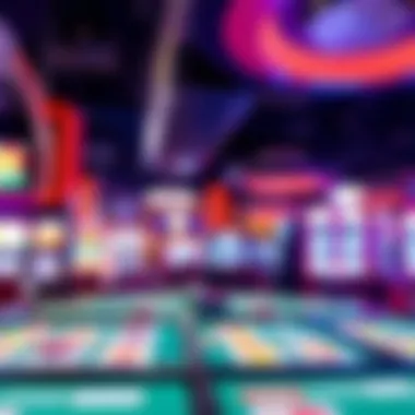 Vibrant Gaming Atmosphere at Indianhead Casino Interior view of Indianhead Casino showcasing vibrant gaming atmosphere