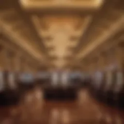 Stunning architectural design of a prominent casino resort