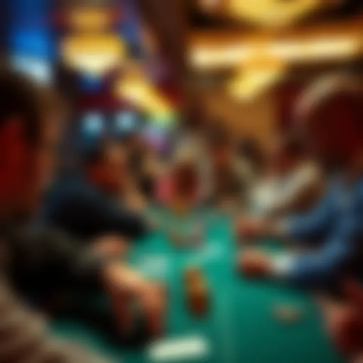 Players engaged in a competitive poker game