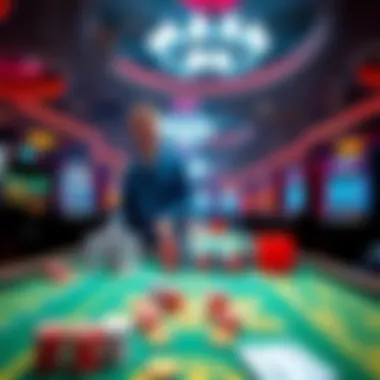 Engaging Casino Gaming Environment An engaging casino gaming environment filled with excitement