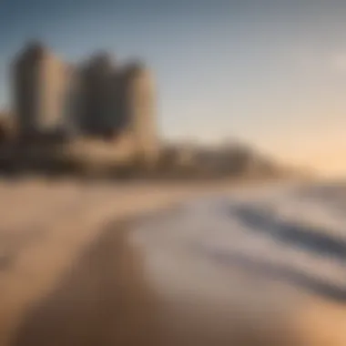 Panoramic view of MGM Ocean City beachfront