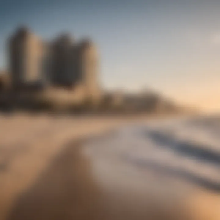 Panoramic view of MGM Ocean City beachfront