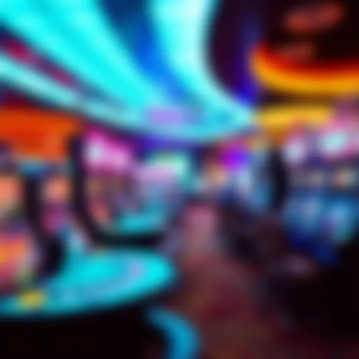 Vibrant casino interior featuring state-of-the-art gaming technology
