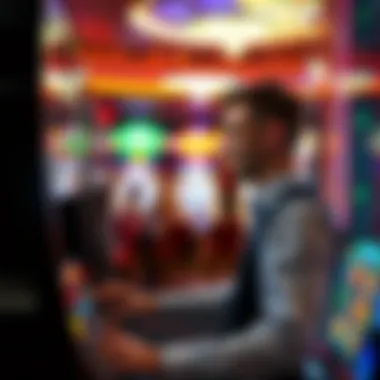 Player engaging with the latest Dragon Link slot in a lively casino