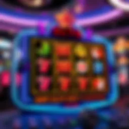 An artistic representation of a cutting-edge slot game interface