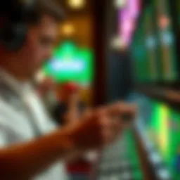 User engaging with the Ohio Lottery app