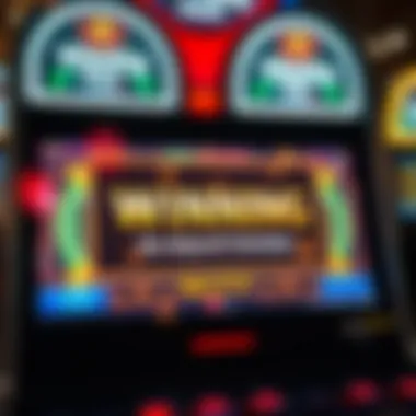 Winning Notification A close-up of a gaming device displaying a winning notification