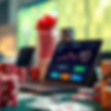 Digital Payment Methods for Online Casinos A visual representation of various digital payment options for online gambling.