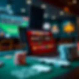 A digital representation of popular online gambling platforms in the USA