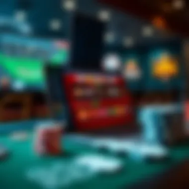 A digital representation of popular online gambling platforms in the USA