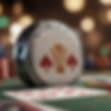 Party Poker Logo in Online Gaming A vibrant Party Poker logo showcasing excitement in online gaming