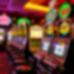 Stunning slot machine display featuring intricate designs and bright colors