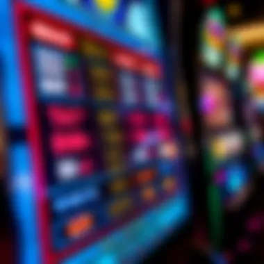 Examining Payout Rates of Popular Slot Machines Close-up of a slot machine screen showing high payout rates
