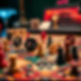 A strategic board game in play with intricate pieces and a vibrant game board