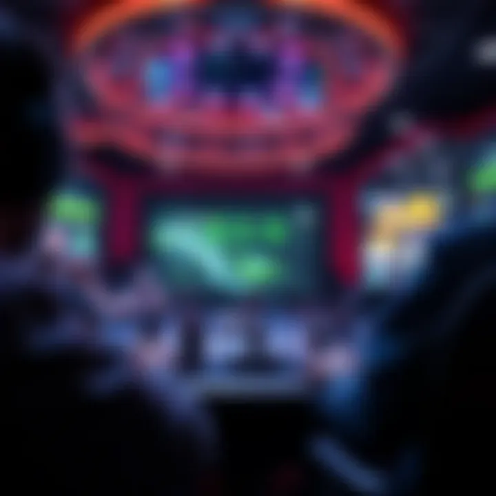 Immersive Digital Gaming Experience Digital gaming platform showcasing an immersive virtual environment