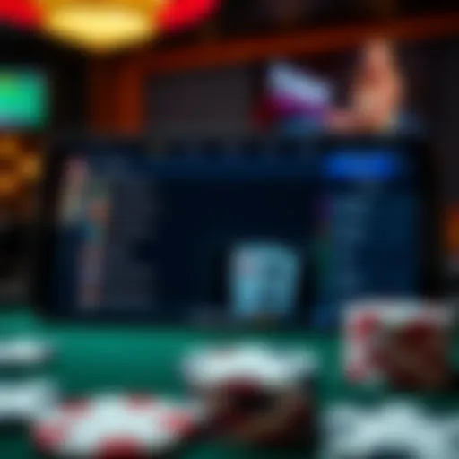 Android poker app interface showcasing game options