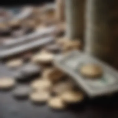 Bonus Potential Unlocked Illustration of cash bonus concept with coins