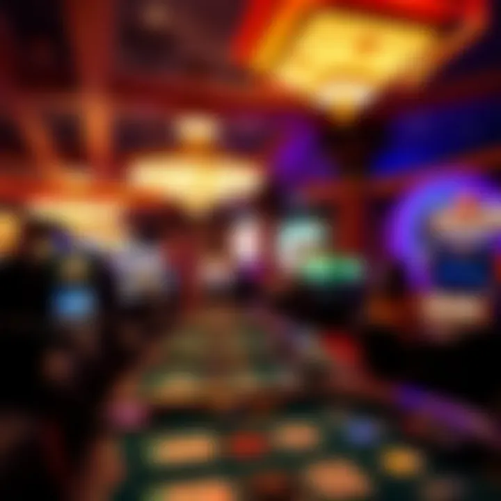 Vibrant Casino Atmosphere in Las Vegas A vibrant Las Vegas casino atmosphere highlighting gaming excitement
