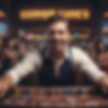 Celebrating Big Wins A celebratory scene depicting a big win in an online slots game