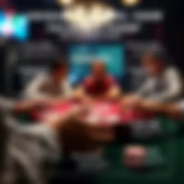 An infographic highlighting the unique features of Texas Hold'em on Facebook.