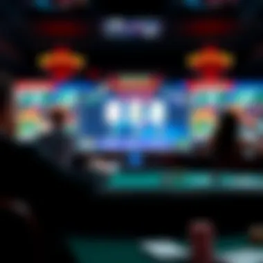 A visual representation of user engagement metrics within Facebook poker games.