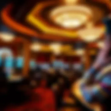 Elegant casino interior showcasing luxurious design and decor