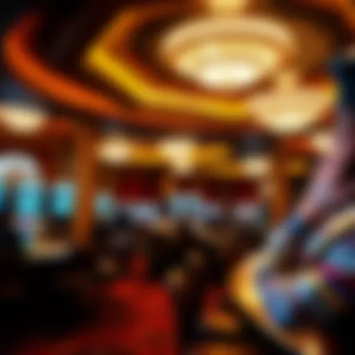 Elegant casino interior showcasing luxurious design and decor