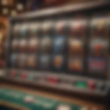 Variety of Online Slot Options Diverse selection of online slot games on a screen
