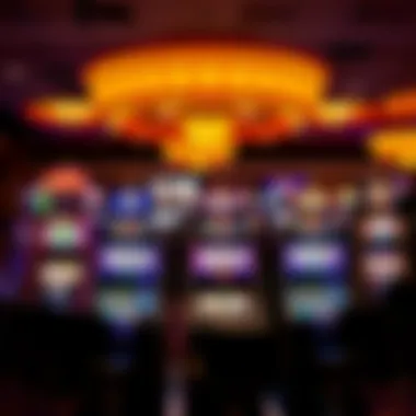 Vibrant slot machine display at Wind Creek Casino