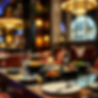 Gourmet Dining Experience A luxurious dining setup featuring gourmet dishes and elegant decor
