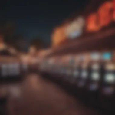 A panoramic view of Cancun's nightlife with casinos illuminated