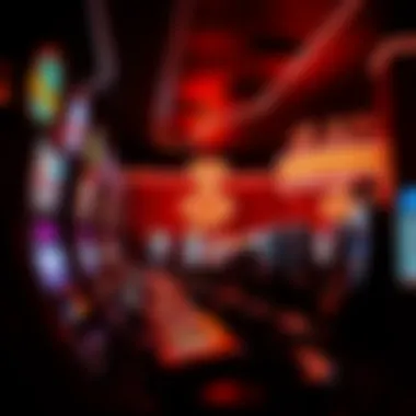 Interior view of a popular casino in Evanston