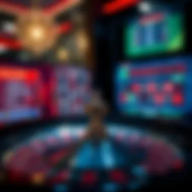 Online Gaming Interface Showcasing Roulette Engaging online gaming interface with roulette