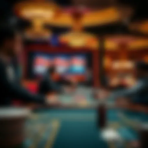 An immersive online casino gaming experience showcasing live dealer interactions