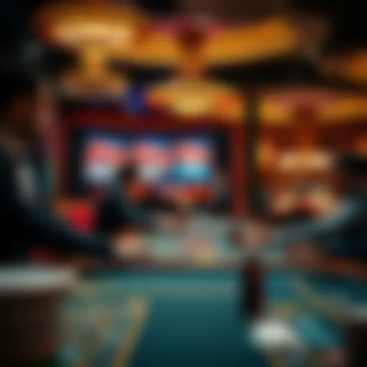 An immersive online casino gaming experience showcasing live dealer interactions