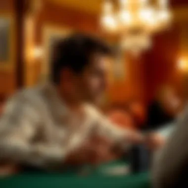 Psychological Aspects of Hearts A thoughtful player contemplating their next move in a game of Hearts.