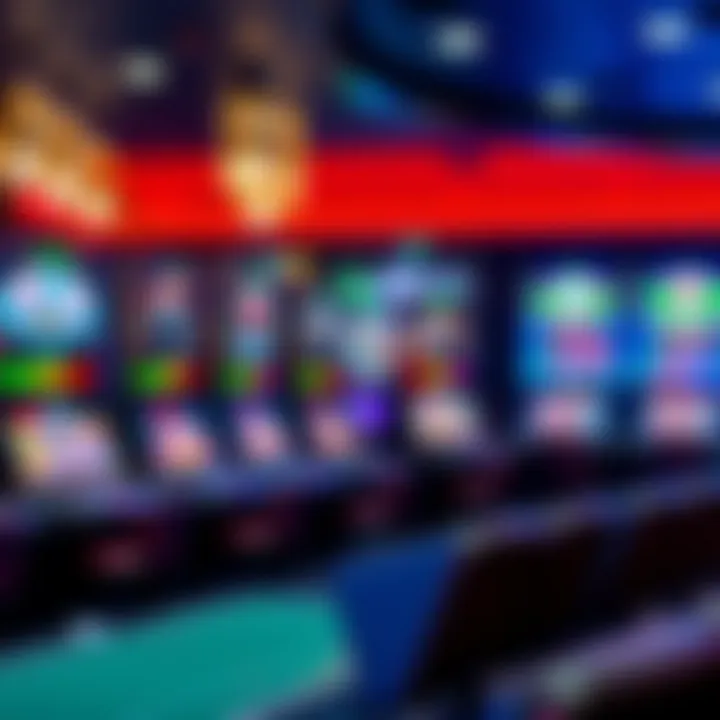 A digital representation of various casino game interfaces