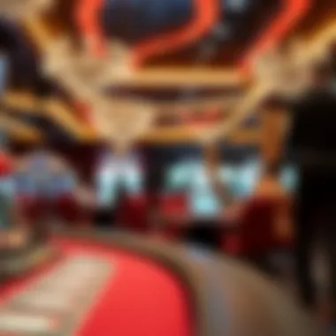 Cutting-edge technology and gaming innovations within a modern casino setting