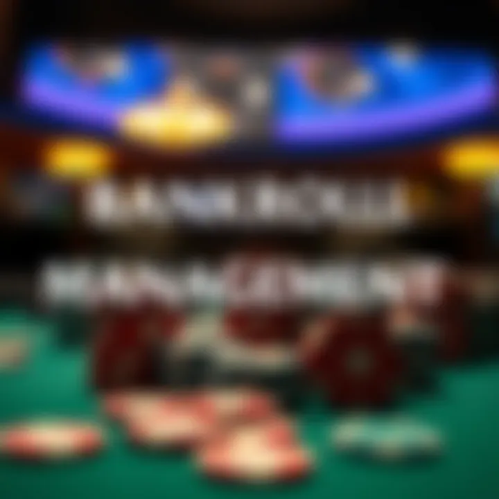 A visual representation of bankroll management tips for poker players