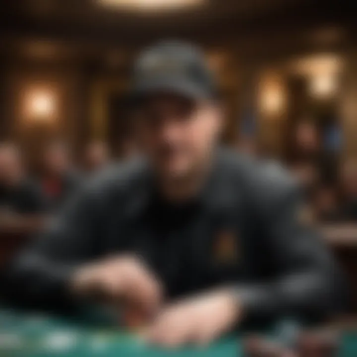 Phil Hellmuth in a strategic poker moment