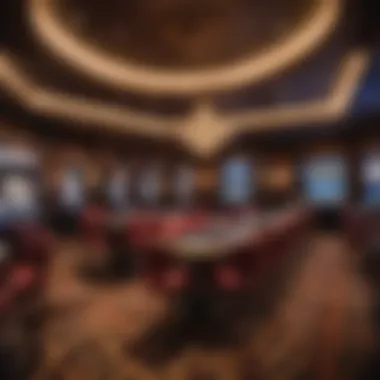 Luxurious Interior of Tacoma Casino Interior design elements that highlight the casino's ambiance and luxury