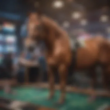 Innovative Betting Technology A futuristic betting platform displaying advanced technology for wagering.