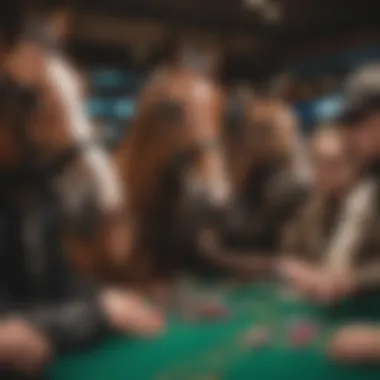 Stakeholder Perspectives on Horse Racing A diverse group of stakeholders discussing the future of horse racing.