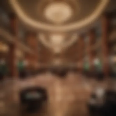 The Grand Lobby of The Rio Hotel Luxurious lobby of The Rio Hotel showcasing its grandeur