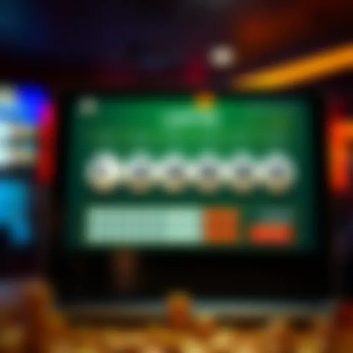 Online lottery platform interface