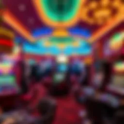 A vibrant overview of Winmore Casino's gaming floor