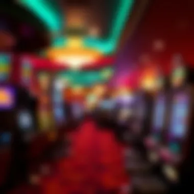 Inside view of the gaming floor filled with various gaming machines